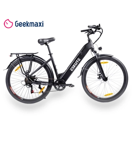 28" Electric City Bike with 250W Motor — Bikes by ESKUTE