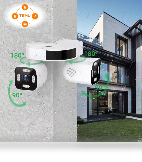 360° Dual Lens Outdoor Security Camera with WiFi — Cameras