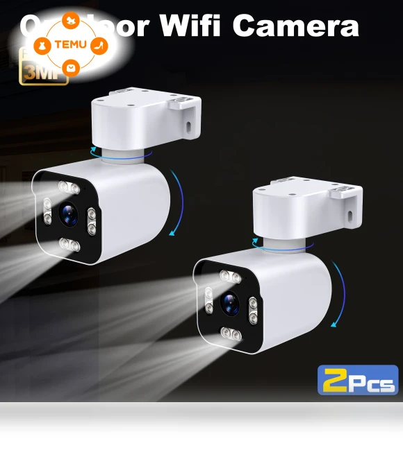 360° PTZ Security Camera 2K HD — Cameras