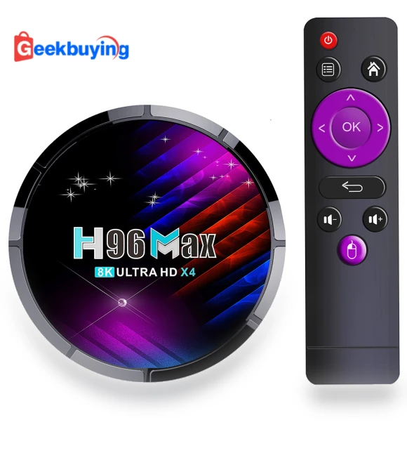 4K एंड्रॉइड टीवी बॉक्स 4GB रैम/32GB स्टोरेज के साथ — टीवी by H96