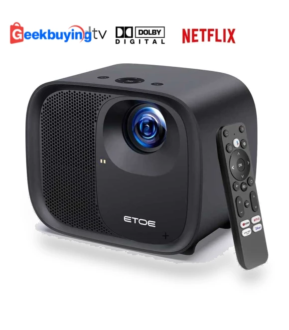 Android TV 11.0 Smart Projector with Netflix, 1080P Native Resolution — Projectors by ETOE