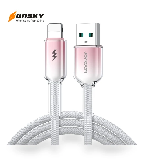 Crystal Clear Series Fast Charging Data Cable 1.2m — Chargers by JOYROOM