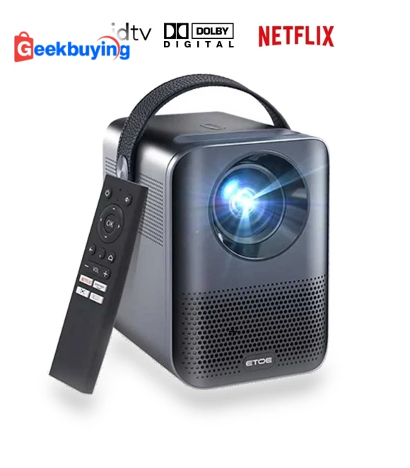 D2 Pro Native 1080P Smart Projector with Android TV — Projectors by ETOE