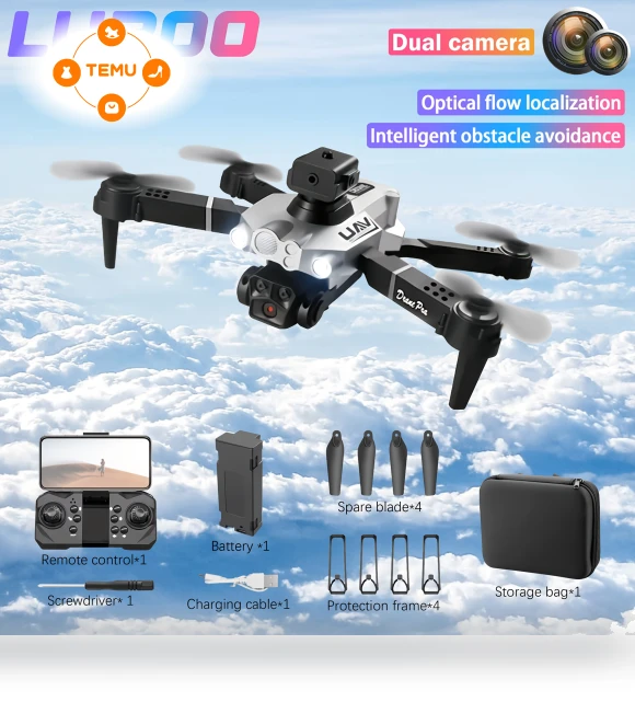 Dual Camera Drone with Obstacle Avoidance & WiFi — Robots and Drones