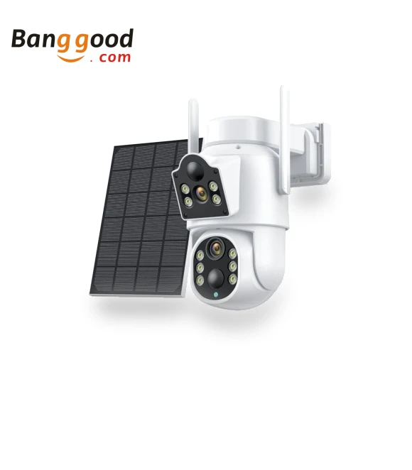 Dual Lens Solar PTZ Security Camera Outdoor — Cameras by DIDSeth