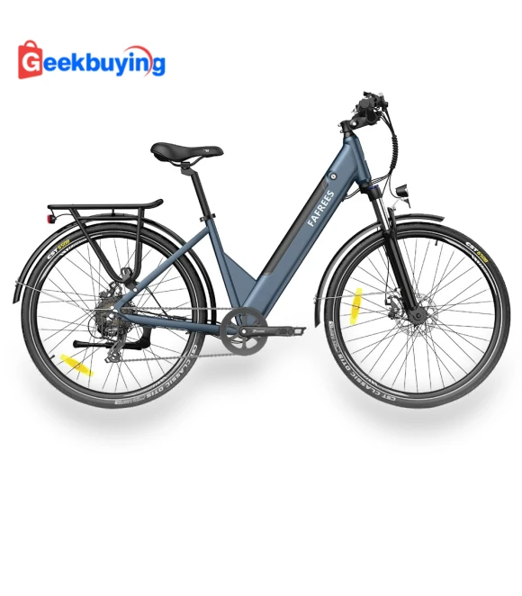 F28 Pro Step-through City E-Bike - Blue — Bikes by Fafrees