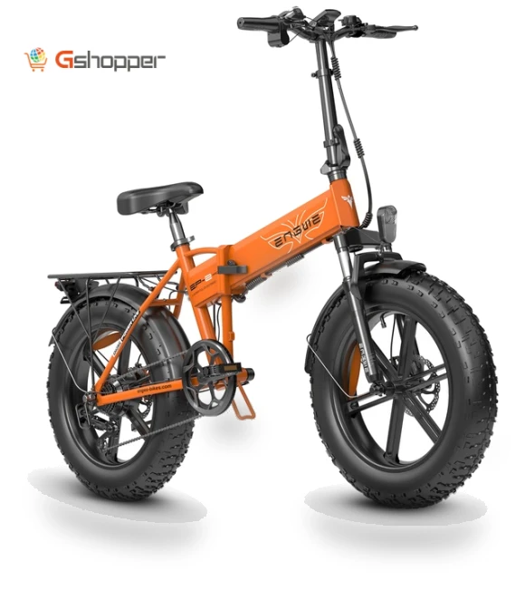 Fat-Tire Foldable Mountain E-Bike — Bikes by ENGWE