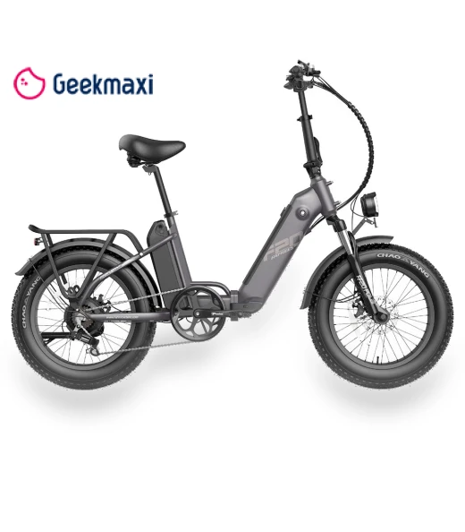 Foldable Step-thru Trekking E-bike FF20 Polar - Grey — Bikes by Fafrees