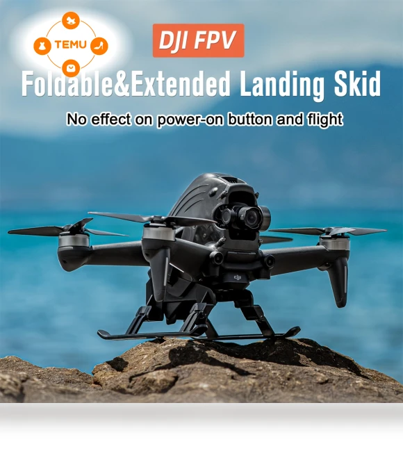 FPV Drone Landing Gear Height Extender & Protector — Robots and Drones by DJI