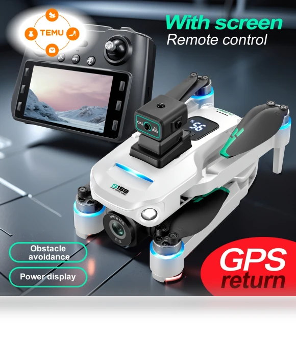 GPS Drone with Dual Cameras & 45-Min Flight Time — Robots and Drones by Long