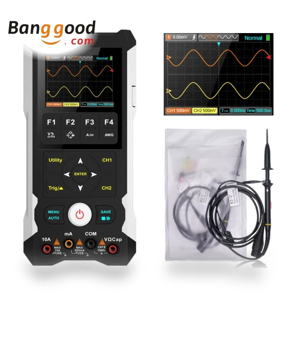 Handheld Digital Oscilloscope with DMM & Waveform Generator — Tools & Measurement by MUSTOOL