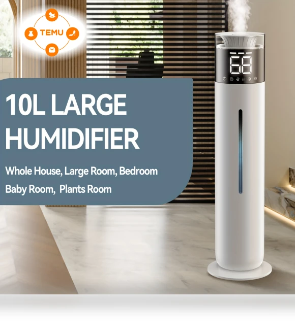 Large Room Smart Humidifier with 360° Nozzle — Humidifiers