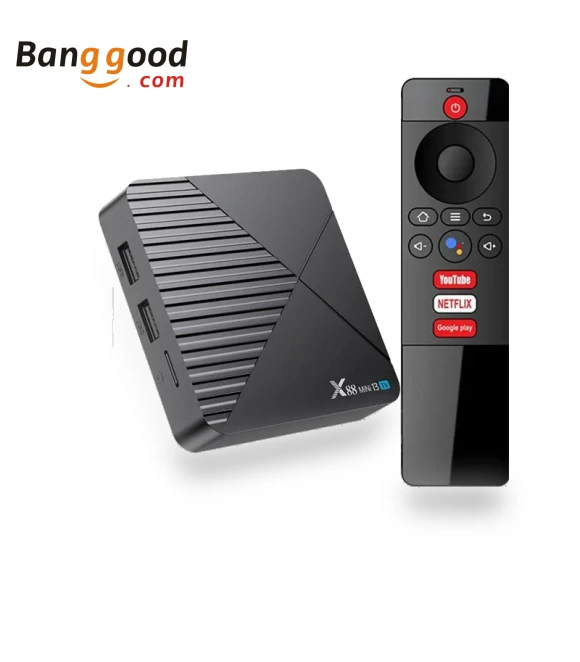 Mini Smart TV Box 4GB/64GB with 8K Support and Voice Remote — TVs by X88