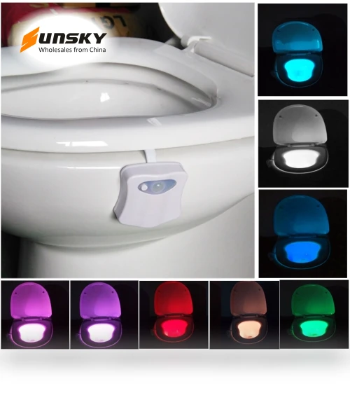 Motion Sensor LED Toilet Bowl Night Light - 8 Colors — Smart Toilets by Lightbowl