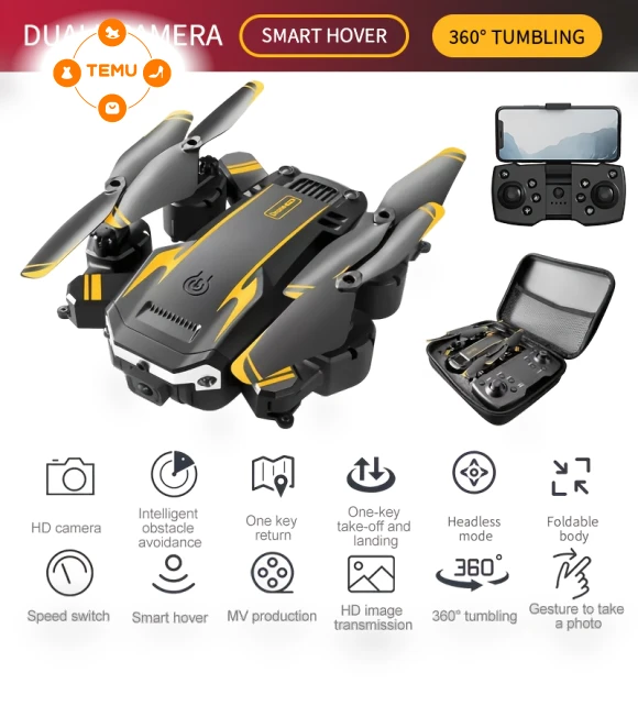 Remote Control Drone with Dual Cameras — Robots and Drones