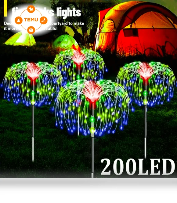 Solar Fireworks LED Garden Lights — Portable Power Stations