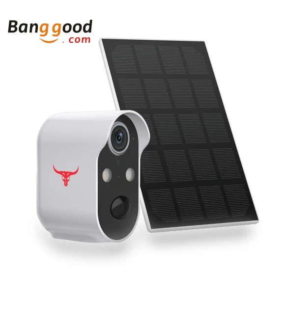 Solar-Powered WiFi Security Camera with Color Night Vision — Cameras