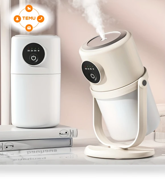 USB Humidifier with Night Light and Aromatherapy — Humidifiers