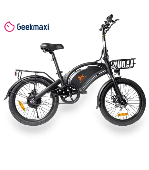 V1 Pro Commuter Electric Bike with Front Basket & Rear Rack — Bikes by KUKIRIN