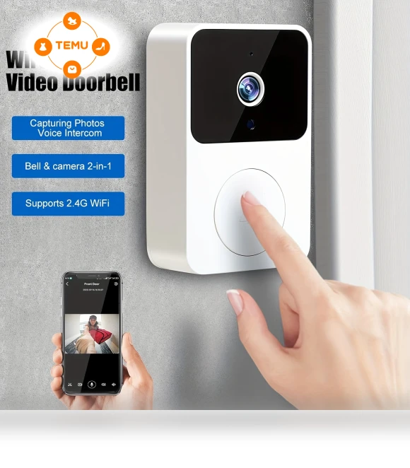 Smart WiFi Video Doorbell with Night Vision — Doorbells