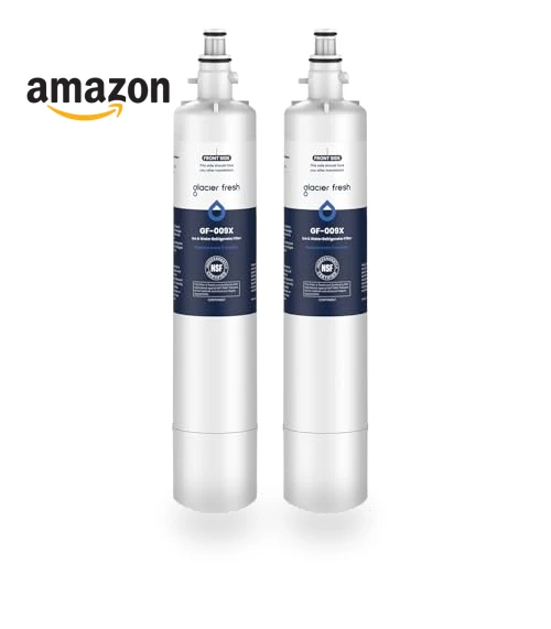 Replacement Refrigerator Water Filter with CHIP, 2 Pack — Refrigerator Filters, GLACIER FRESH