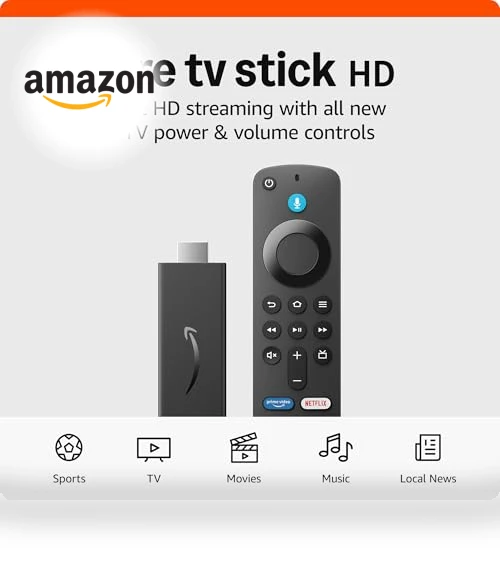 Fire TV Stick HD Streaming Device with Alexa Voice Remote — Streaming Devices, Amazon