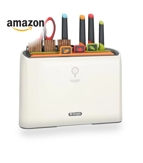 Smart Cutting Board and Knife Set with Self-Cleaning Feature — Cutting Boards