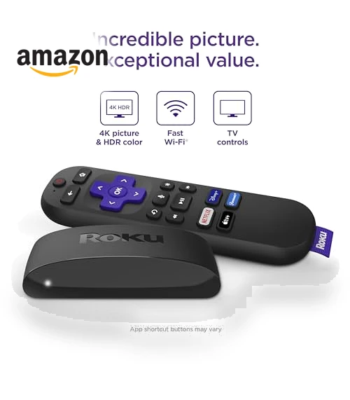 Streaming Device 4K/HDR with Voice Remote — Television, Roku