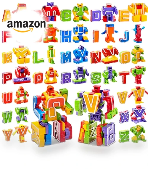 Alphabet Robots Toys for Kids, ABC Learning Toys, Alphabots, Toddlers Education Toy — Infant & Early Childhood Playthings, JOYIN