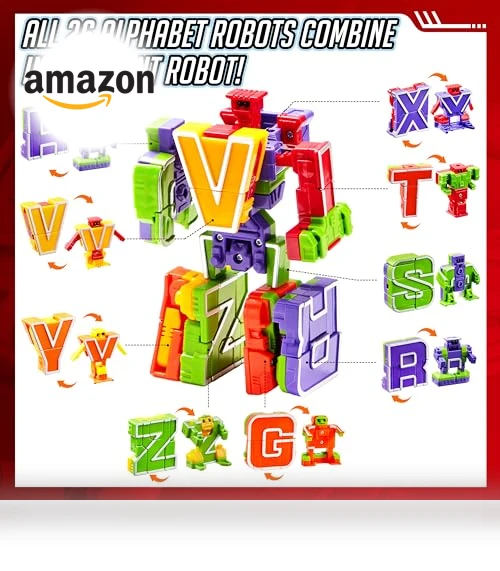Alphabet Robots Toys for Kids, ABC Learning Toys, Alphabots, Toddlers Education Toy — Infant & Early Childhood Playthings, JOYIN