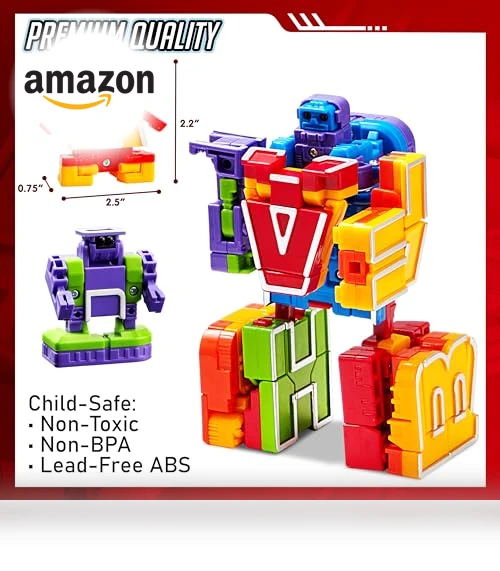 Alphabet Robots Toys for Kids, ABC Learning Toys, Alphabots, Toddlers Education Toy — Infant & Early Childhood Playthings, JOYIN