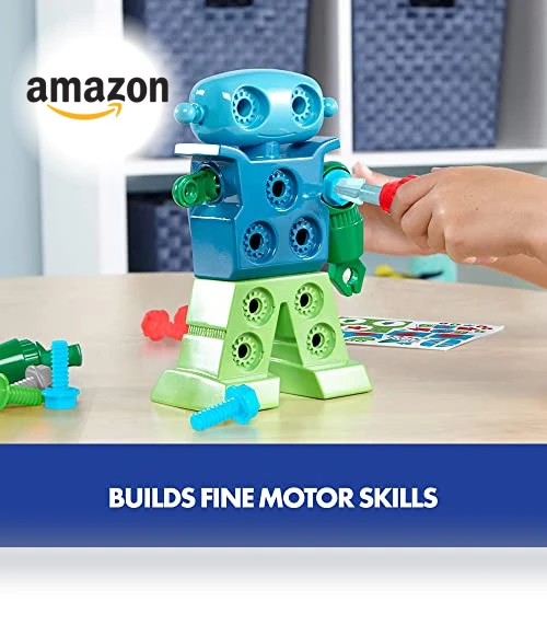Design & Drill Robot Take Apart Toy, 23-Pieces, Preschool STEM Toy — Construction Kits, Educational Insights