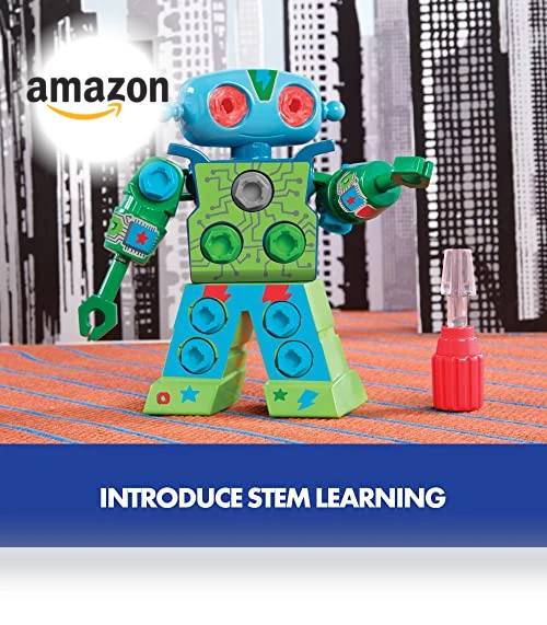 Design & Drill Robot Take Apart Toy, 23-Pieces, Preschool STEM Toy — Construction Kits, Educational Insights