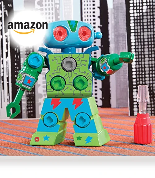 Design & Drill Robot Take Apart Toy, 23-Pieces, Preschool STEM Toy — Construction Kits, Educational Insights