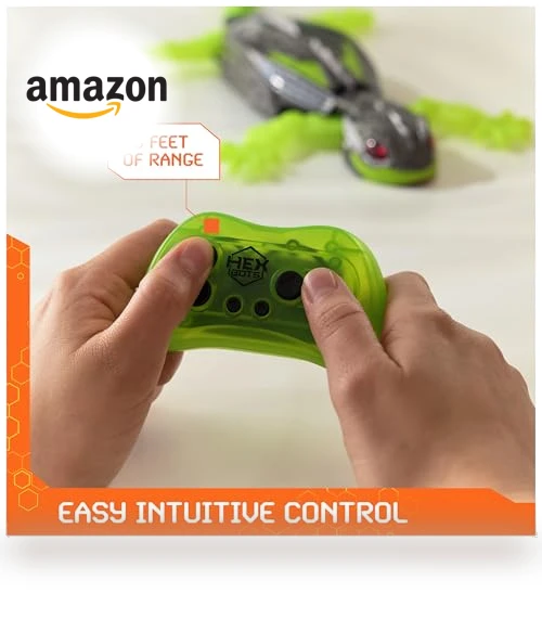 Rechargeable Remote Control Robot Gecko Toy for Kids — Interactive Figures & Robots, HEX BOTS