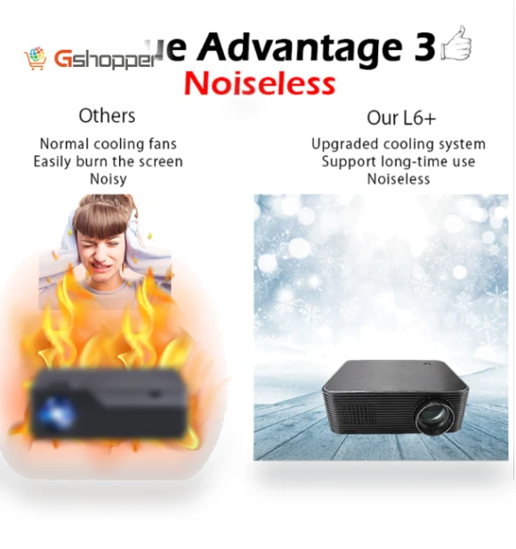 HD Smart Projector with Battery — Home Theater Projectors, WEJOY