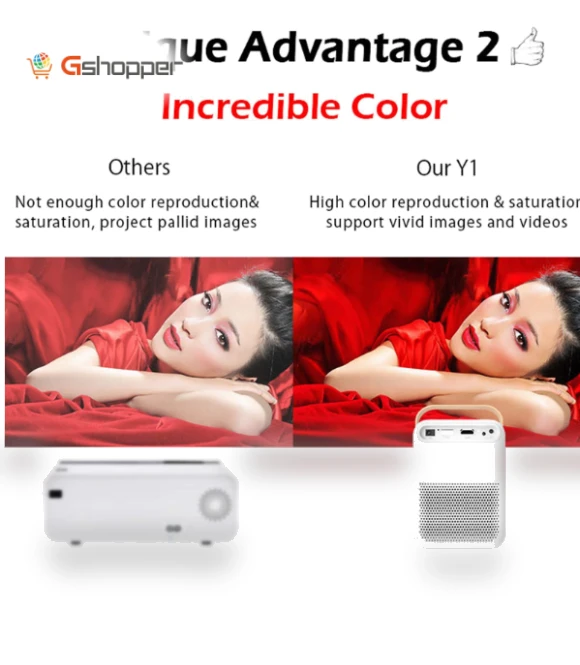 HD Smart Projector with Battery — Home Theater Projectors, WEJOY