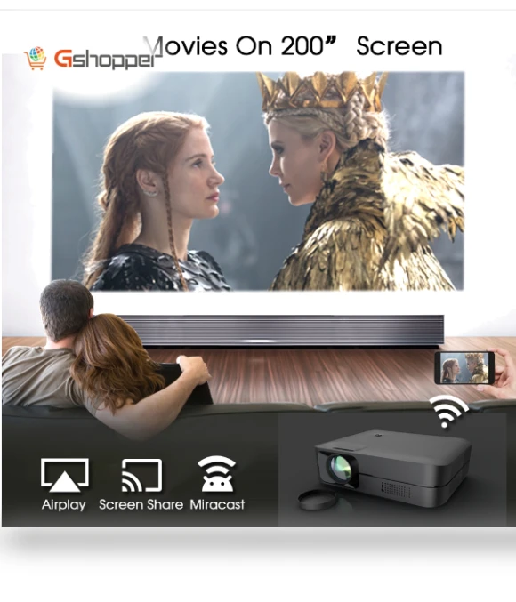 HD Smart LED Projector — Home Theater Projectors, WEJOY