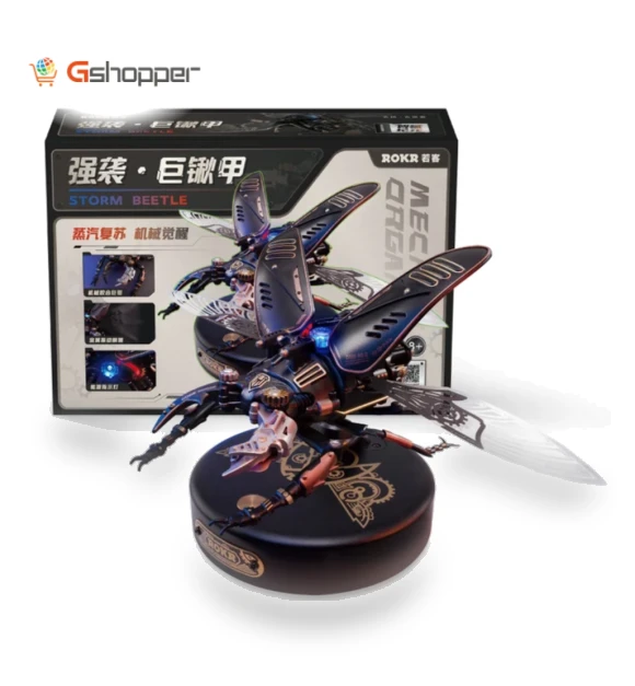 The Storm Beetle DIY Moveable Mechanic Organism 3D Puzzle — Educational, Robotime
