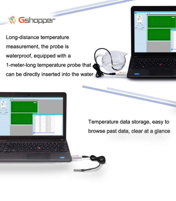 USB Temperature Sensor Waterproof Temperature Probe — Thermometers, TEMPer