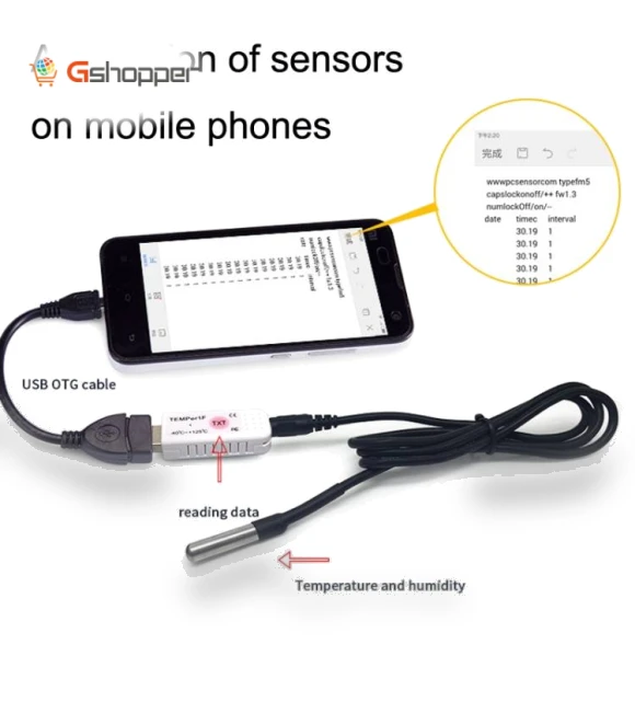 USB Temperature Sensor Waterproof Temperature Probe — Thermometers, TEMPer