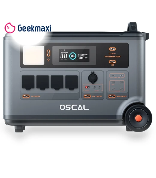 PowerMax6000 3600Wh 6000W Power Station with Battery Pack Kit — Generators, OSCAL