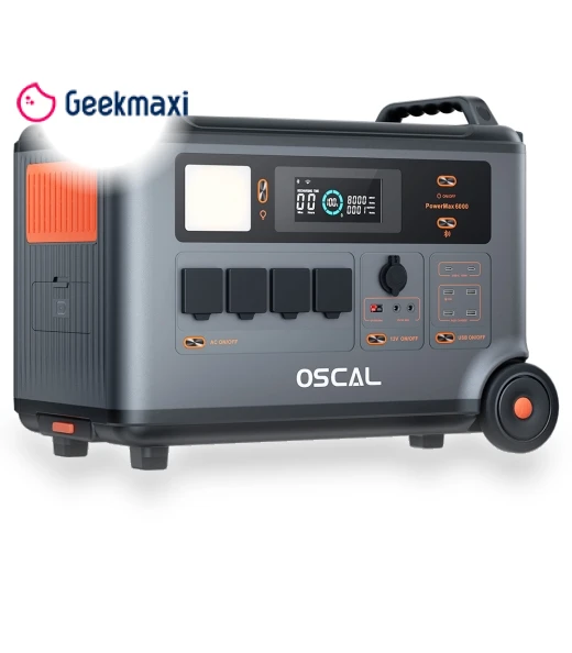 PowerMax6000 3600Wh 6000W Power Station with Battery Pack Kit — Generators, OSCAL