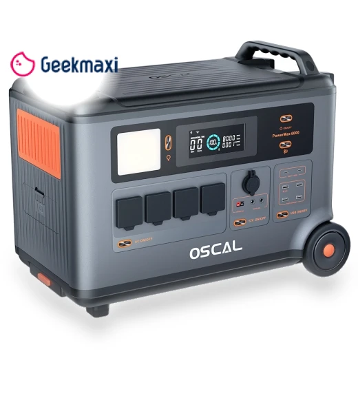 PowerMax6000 3600Wh 6000W Power Station with Battery Pack Kit — Generators, OSCAL