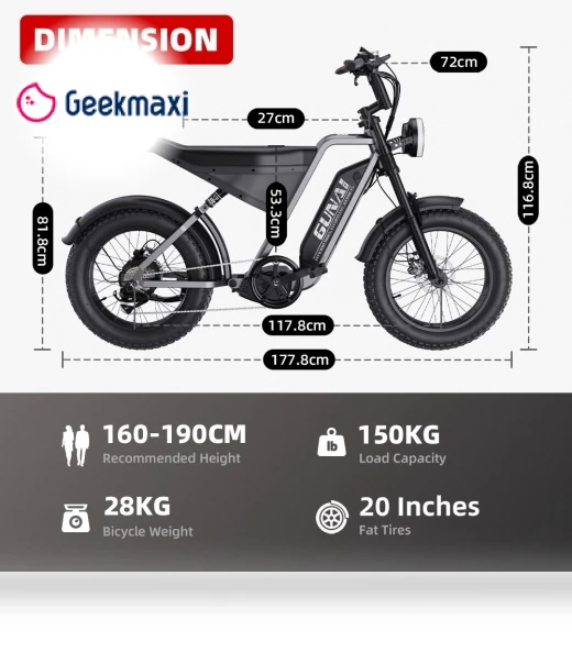 Electric Mountain Bike — E-Bikes, GUNAI