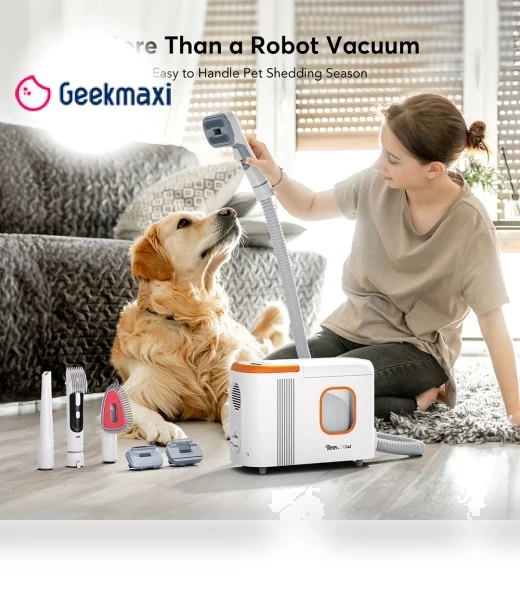 2in1 Robot Vacuum Cleaner & Pet Grooming Tool — Smart Cleaning Robots, Teendow
