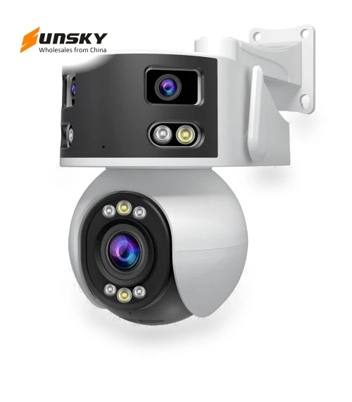 8MP HD Multi-lens 5X Optical Zoom Lens Panoramic PTZ Dome Camera — Dome Surveillance Cameras, SriHome