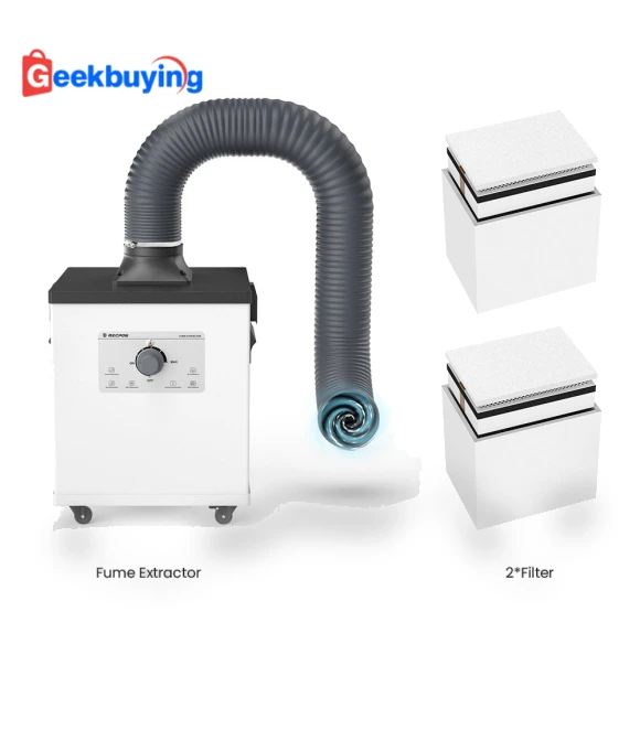Smoke Purifier with 3-Stage Filtration — Activated Carbon Air Purifiers, Mecpow