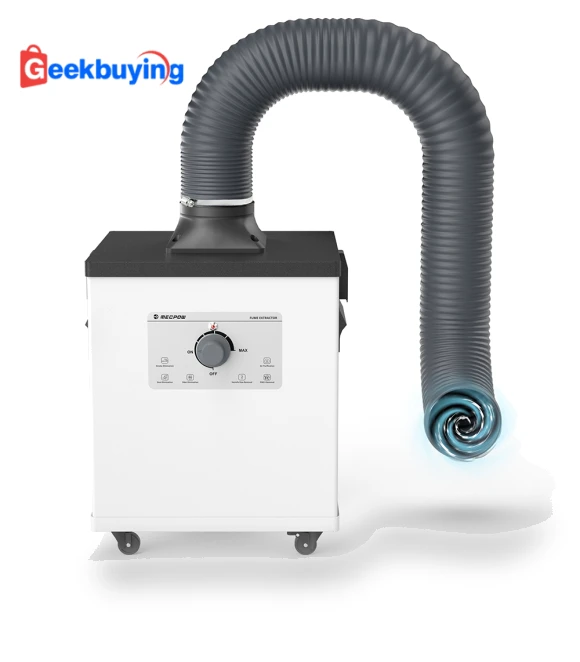 Smoke Purifier with 3-Stage Filtration — Activated Carbon Air Purifiers, Mecpow