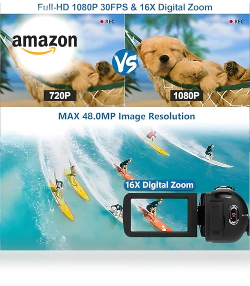 Full HD 1080P 48MP Camcorder — Camcorder